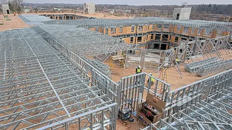 Michigan apartment project cuts framing time by 30%